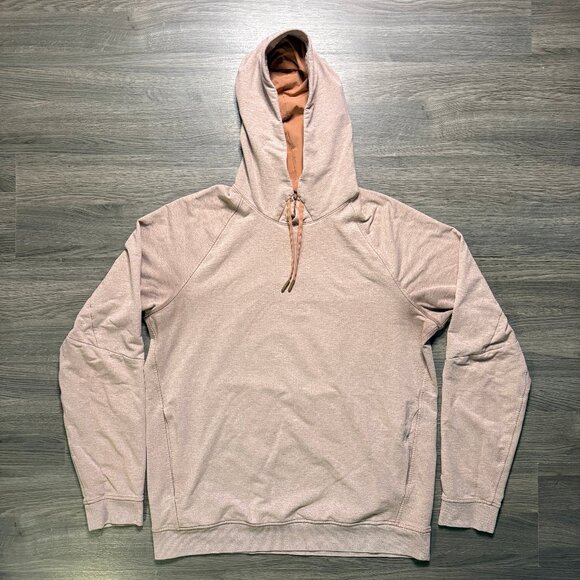 Lululemon Men's City Sweat Pullover Hoodie French Terry - Light Orange - Picture 2 of 8